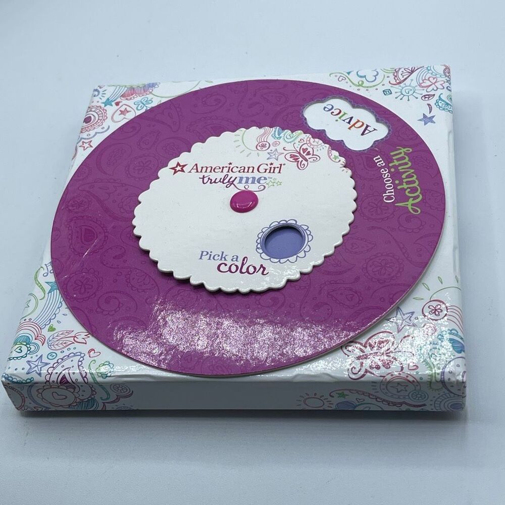 American Girl Doll Truly Me Activity Spinner Wheel Card Game Crafting Quiz